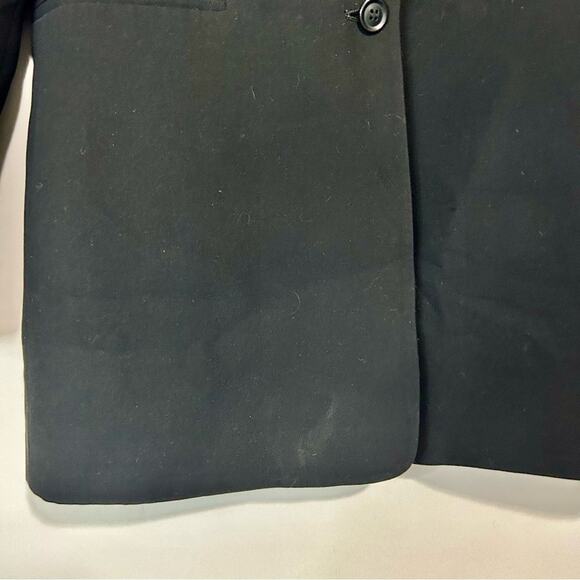 Style & Co Women’s Blazer Button Jacket Black Size 8 Petite FLAW - Picture 3 of 7